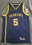 NBA 5 Looney Warriors statement Maillot Marine